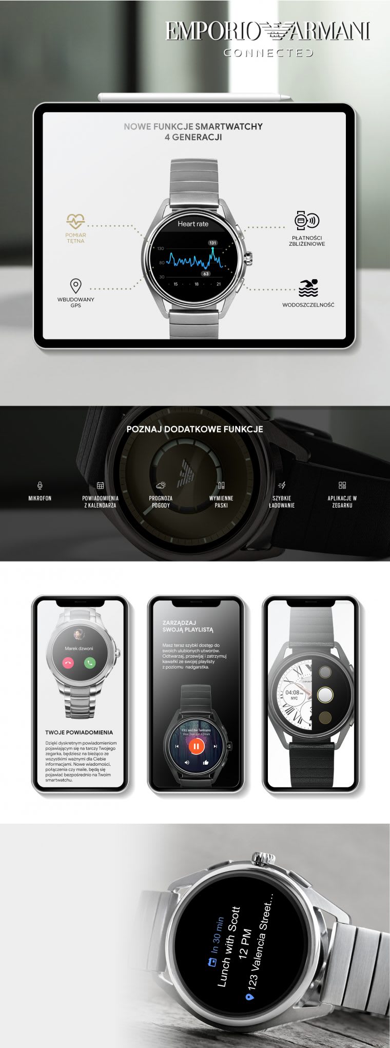 lola studio portfolio projekt landingpage smartwatch